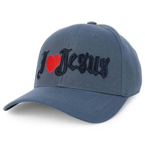 Trendy Apparel Shop Only Jesus Praying Hand Embroidered Christian Ball Cap - color: Dark Grey 1