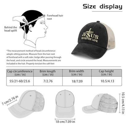 Jesus Hat Gifts for Men - color: Allblack10