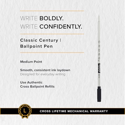 Cross Classic Century Cobalt Blue Diamond Ballpoint Pen, Black Ink - color: Cobalt Blue