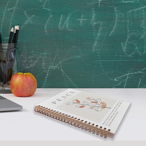 VNWEK Bible Christian Notebook Journal - Christian Notebook for Women, Christian Journals for Writing Women, Boho Notebook, Notebook Spiral Bound with, John 14 27 Writing Pads - color: 20-XZ-bible-notebook