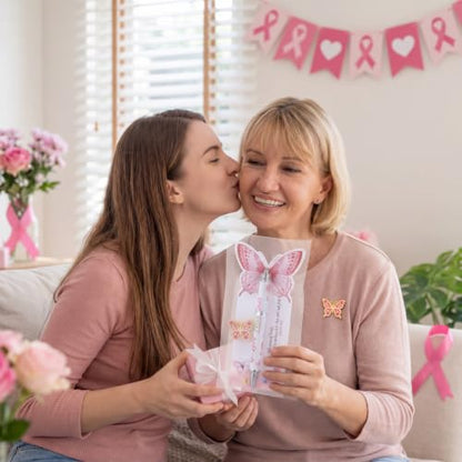 Motiskyy 50 Set Breast Cancer Awareness Gifts Bulk for Women