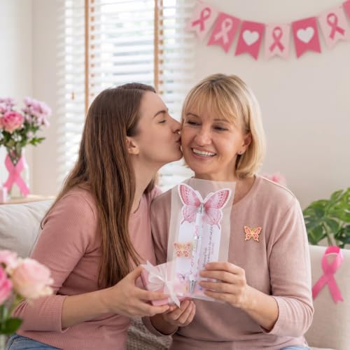 Motiskyy 50 Set Breast Cancer Awareness Gifts Bulk for Women