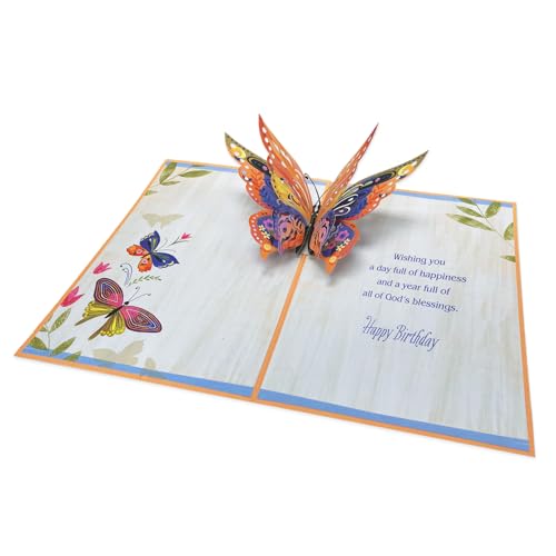 Designer Pop! Religious Birthday Pop Up Greeting Card 1 Pack