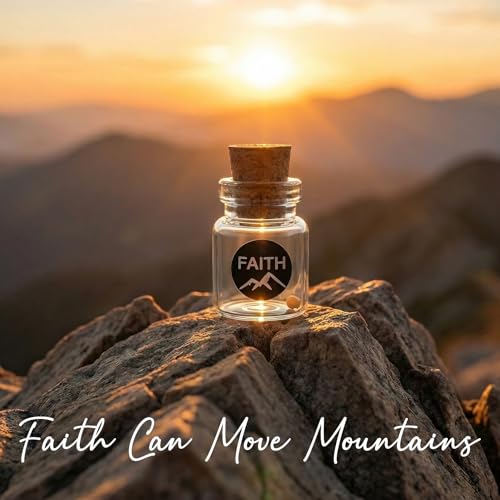 Christian Faith Favors bulk gifts - Mini Glass Bottle Keepsakes - color: Kraft-Round-30Pcs