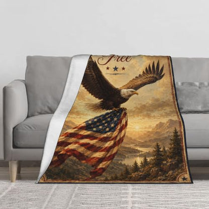 jerkboo American Eagle Throw Blanket Gift 50"x60" - color: American Eagle, size: 60"x50"