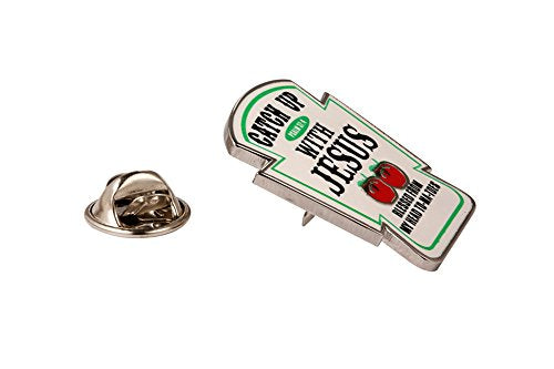 GuDeKe Catch Up with Jesus Christian Lapel Pins