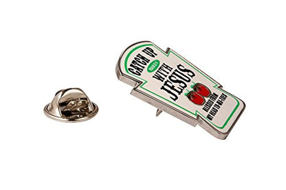 GuDeKe Catch Up with Jesus Christian Lapel Pins