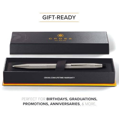 Cross Classic Century Titanium Gray Micro-knurl Ballpoint Pen, Black Ink - color: Titanium Gray Micro-knurl