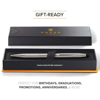 Cross Classic Century Titanium Gray Micro-knurl Ballpoint Pen, Black Ink - color: Titanium Gray Micro-knurl