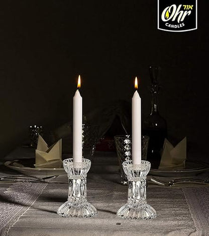 OHR CANDLES Shabbat Candles, Traditional Shabbos Candles, 3 Hour, 72 Count (Pack of 8), Bulk - size: 8-Pack