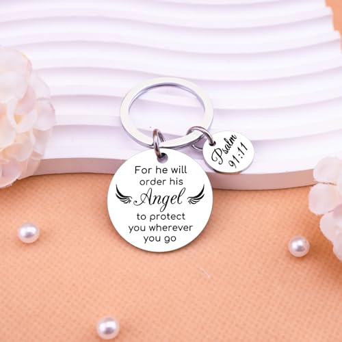 Christian Gifts for Women Men Protection Keychain Bible Accessories Women