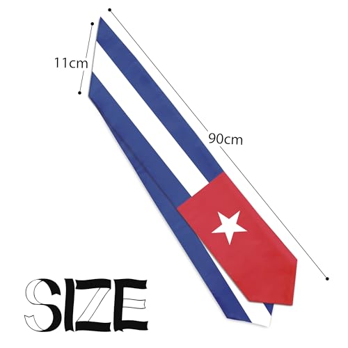 Graduation Satin Sash Scarf 72" Stole - color: Cuba Flag