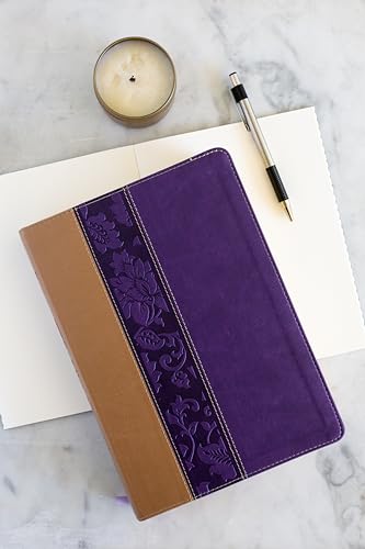 The KJV Study Bible, Large Print [Violet Floret]