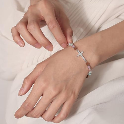 Crystal Cross Bracelet for Women Teen Girls Christmas Birthday Gifts - style: 16th