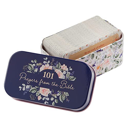 Christian Art Gifts Scripture Cards, 101 Prayers from the Bible, Daily Scripture Encouragement for Women in Tin, 51 Double Sided Cards