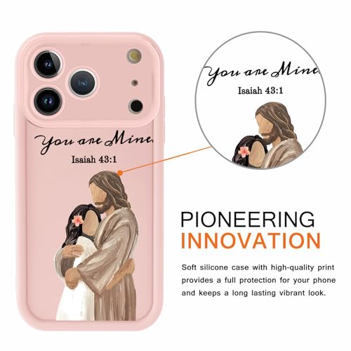 for iPhone 17 Pro Max/iPhone 18 Pro Max 6.9'' Bible Verse Phone Case - color: Pink-You Are Mine, size: iPhone 17 Pro Max/iPhone 18 Pro Max