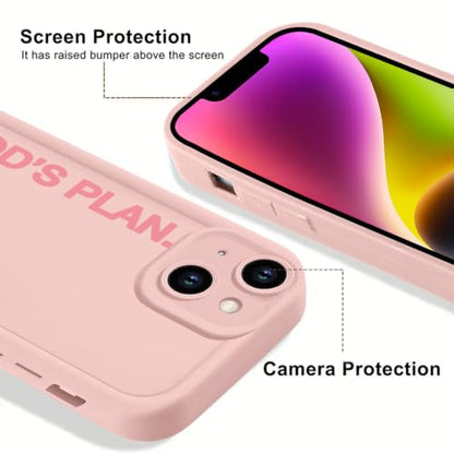 God's Plan Isaiah 60:22 Bible Verse Jesus Cross Christian Pink Phone Case for iPhone 17e/iPhone 16e Case Shockproof Soft Protective Cover Funda for iPhone 17e/iPhone 16e 6.1 Inch - color: Pink