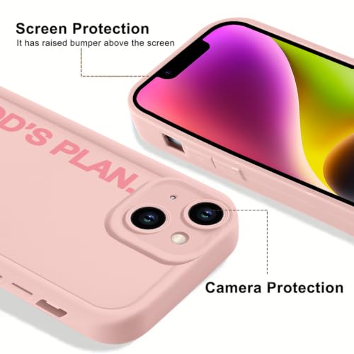 God's Plan Isaiah 60:22 Bible Verse Jesus Cross Christian Pink Phone Case for iPhone 17e/iPhone 16e Case Shockproof Soft Protective Cover Funda for iPhone 17e/iPhone 16e 6.1 Inch - color: Pink