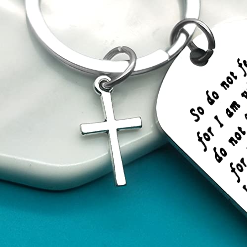 Xiahuyu Christian Keychain - Bible Verse Baptism & Communion Gift - Inspirational Religious Gifts for Women & Men - color: Christian-1