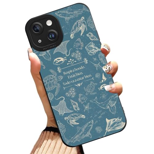 Summer Ocean Marine Life Retro Phone Case for iPhone 14 Case Christian Bible Verses Pattern Shockproof Soft Protective for Women Men Phone Cover Funda for iPhone 14 6.1 Inch - color: Stylish, size: for iPhone 14