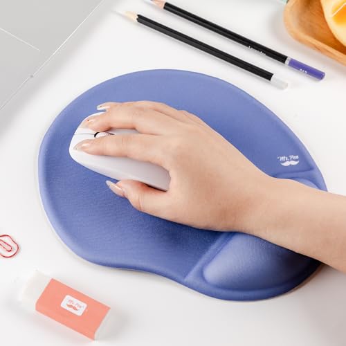 Mr. Pen- Ergonomic Mouse Pad with Wrist Rest - color: Dusky Blue-Purple