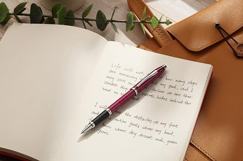 Cross Century II Midnight Plum Rollerball Pen, Medium Point, Black Ink - color: Silver