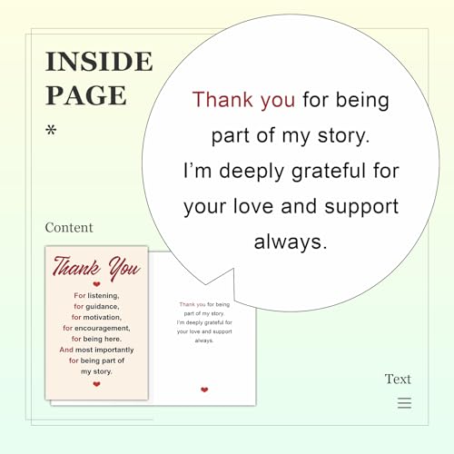 Thank You Cards with Envelopes, Funny Thank You Card for Coworkers Friends - color: DXI#039