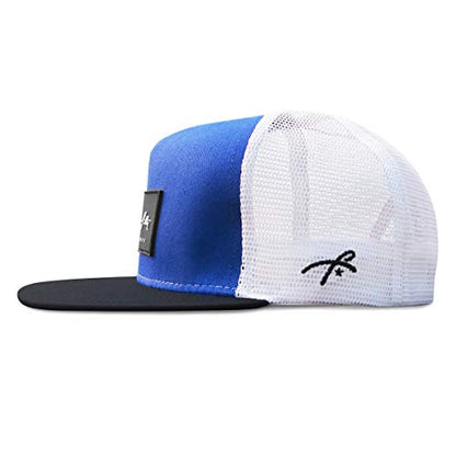 Grace Folly Trucker Hat for Men & Women. Snapback Mesh Caps - color: Blue & Black