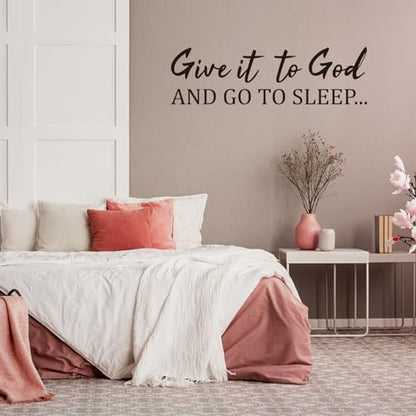 PLIGREAT Give it to God Quotes Wall Decals, DIY Saying Vinyl Wall Stickers - style: Give it to God