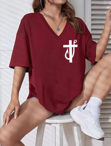 Fishers of Men Shirt, Funny Fishing Shirts, Jesus Made Me A Fishermen Tee - color: Black-v, size: Large