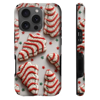 Compatible with iPhone 16 Pro Max Case,Wireless Charging Compatible,Patented 2‑in‑1 Dual‑Layer Protection, Hot Transfer Print Hard Shell Cover - Christmas Dim Sum Biscuits - color: Christmas Dim sum biscuits, size: iPhone 16 Pro Max