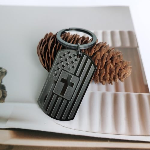 AXEN Christian Gifts for Men, Religious Keychain with Bible Verse Scripture for Dad, Son, Brother, Boyfriend - color: Style 6