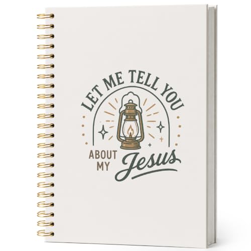 ISANOU Let Me Tell You About My Jesus Journal Notebook for Women Teen Girls - color: let me tell you about my jesus