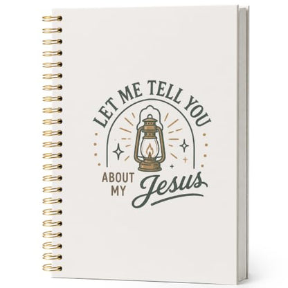 ISANOU Let Me Tell You About My Jesus Journal Notebook for Women Teen Girls - color: let me tell you about my jesus