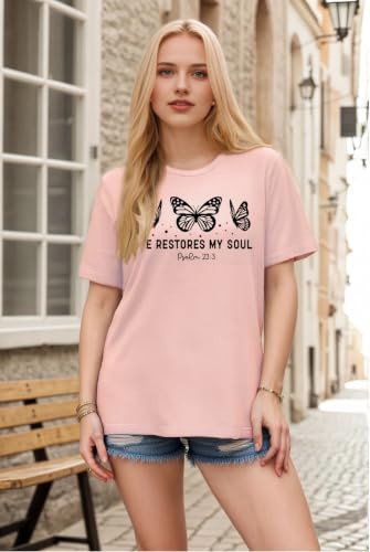Women Christian Faith T Shirts - color: 3slight Red, size: Small