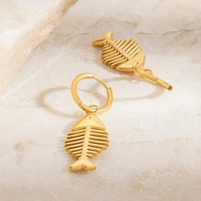 Gold Silver Hoop Earrings for Women - color: gold A