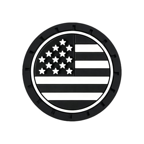 2Pcs 2.75 Inch America Flag Car Cup Holder Coaster Insert Tough Auto America Flag Car Accessories - color: Cup-flag
