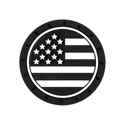 2Pcs 2.75 Inch America Flag Car Cup Holder Coaster Insert Tough Auto America Flag Car Accessories - color: Cup-flag