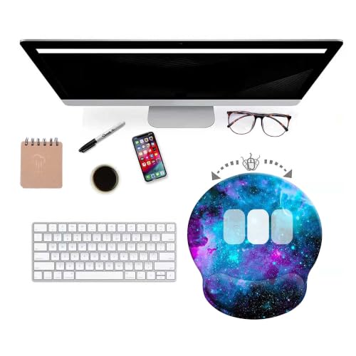 Ergonomic Mouse Pad with Wrist Support,Gaming Mousepad with with Non-Slip - color: Round-C2