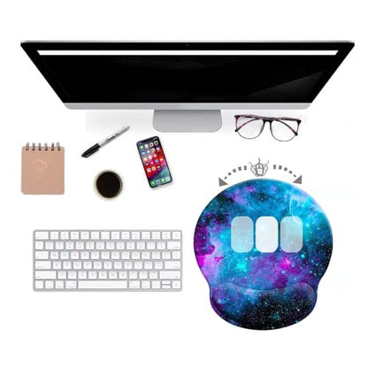 Ergonomic Mouse Pad with Wrist Support,Gaming Mousepad with with Non-Slip - color: Round-C2