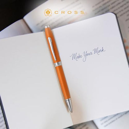Cross Foundry Orange with Chrome Appointments Ballpoint Pen - color: Orange