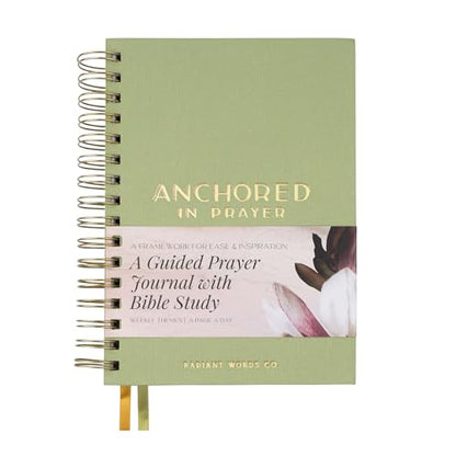 Prayer Journal with Bible Study - 20 Weeks Guided Daily Prayer Journal for Woman to Strengthen Faith and Practice Gratitude - Religious Gift for Spritual Growth - color: Green