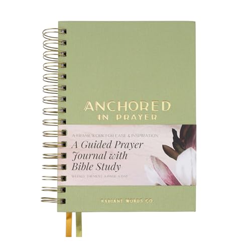 Prayer Journal with Bible Study - 20 Weeks Guided Daily Prayer Journal for Woman to Strengthen Faith and Practice Gratitude - Religious Gift for Spritual Growth - color: Green
