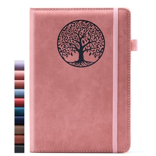 BIYUNRO Leather Journal, Writing Notebook for Women Men - color: Pink2