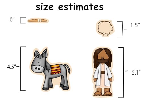 He is Risen Dark Skinned Bible Felt Figures for Flannel Board Story Easter Crucifixion Jesus Plus Activity Pages Lesson Guide