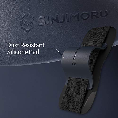 Sinjimoru Phone Grip with Silicone Band, Holder & Kickstand, Olive Grey