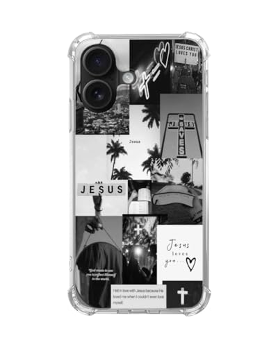 Christian Black Collage Case Compatible with iPhone 17, Bible Verse Phone Cover, Cool TPU Phone Case Cover - color: Christian Collage