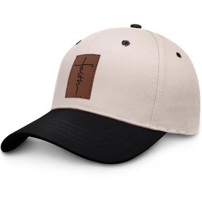 Christian Hats for Men Women Religious Gifts - color: Faith- Beige