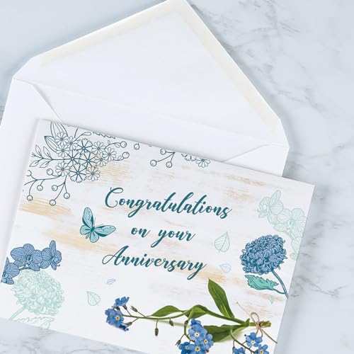 Current Celebrating Your Anniversary Cards Religious With Scripture- Set of 8 (2 each of 4 Designs)