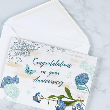 Current Celebrating Your Anniversary Cards Religious With Scripture- Set of 8 (2 each of 4 Designs)